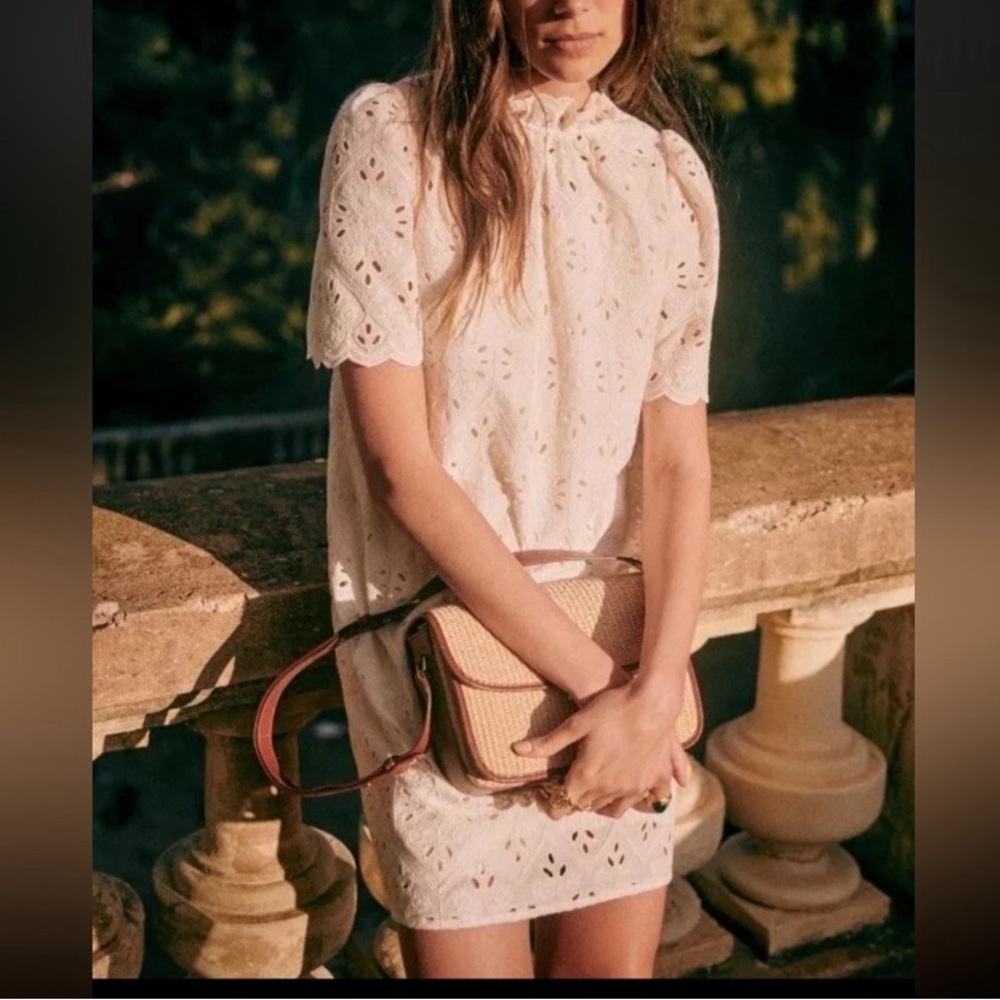 Sezane Louison Dress Ecru